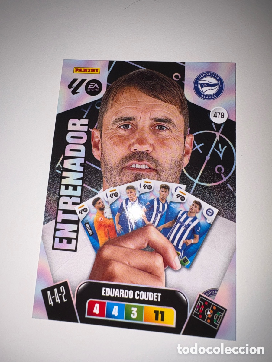 Cromos de f&uacute;tbol: TRADING CARD FUTBOL EDUARDO COUDET DEPORTIVO ALAVES N&ordm; 479 LIGA ADRENALYN XL 2025-2026/25-26