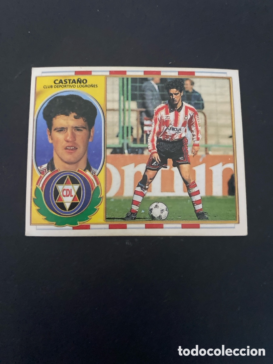 Cromos de f&uacute;tbol: Cromo liga 96/97 Dptvo Logro&ntilde;&eacute;s nunca pegado