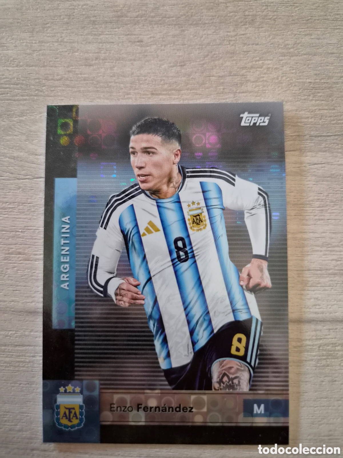 Cromos de f&uacute;tbol: N&deg;10 Enzo Fern&aacute;ndez Paralela Team Set Argentina 2026