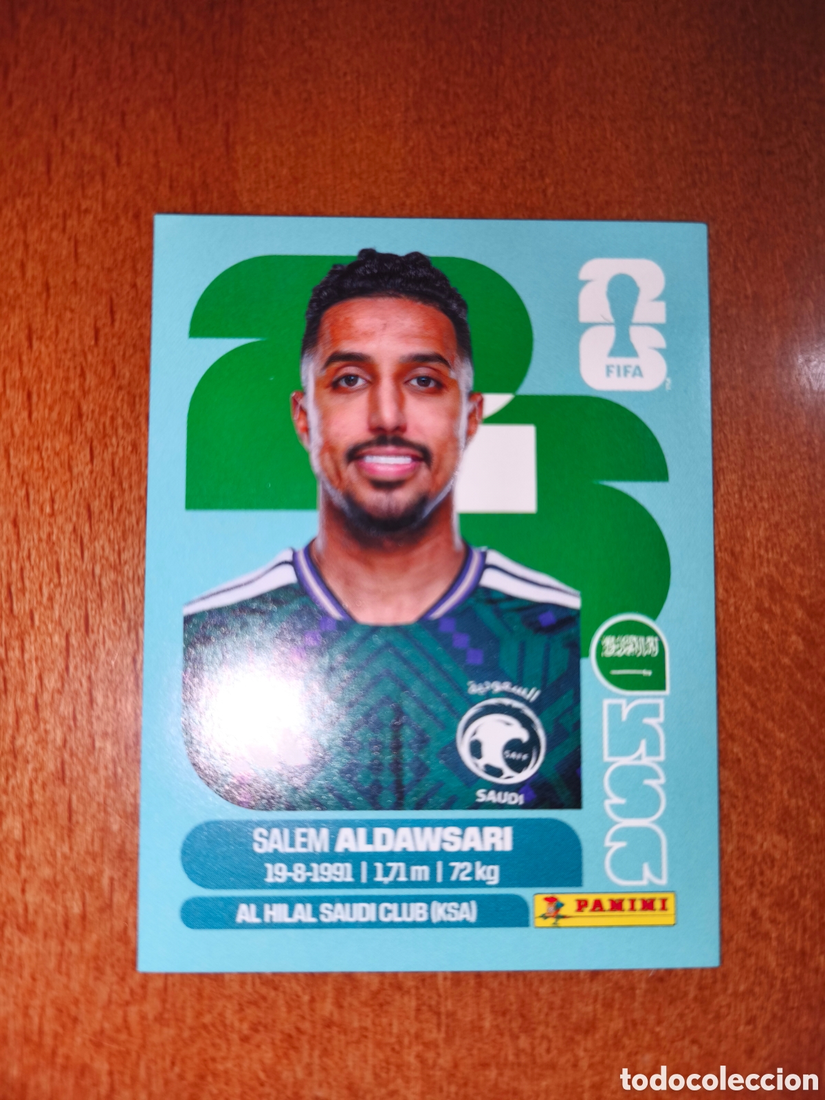 Cromos de f&uacute;tbol: KSA16 Salem Aldawsari KSA 16 Fifa World Cup 2026 Arabia Saud&iacute;