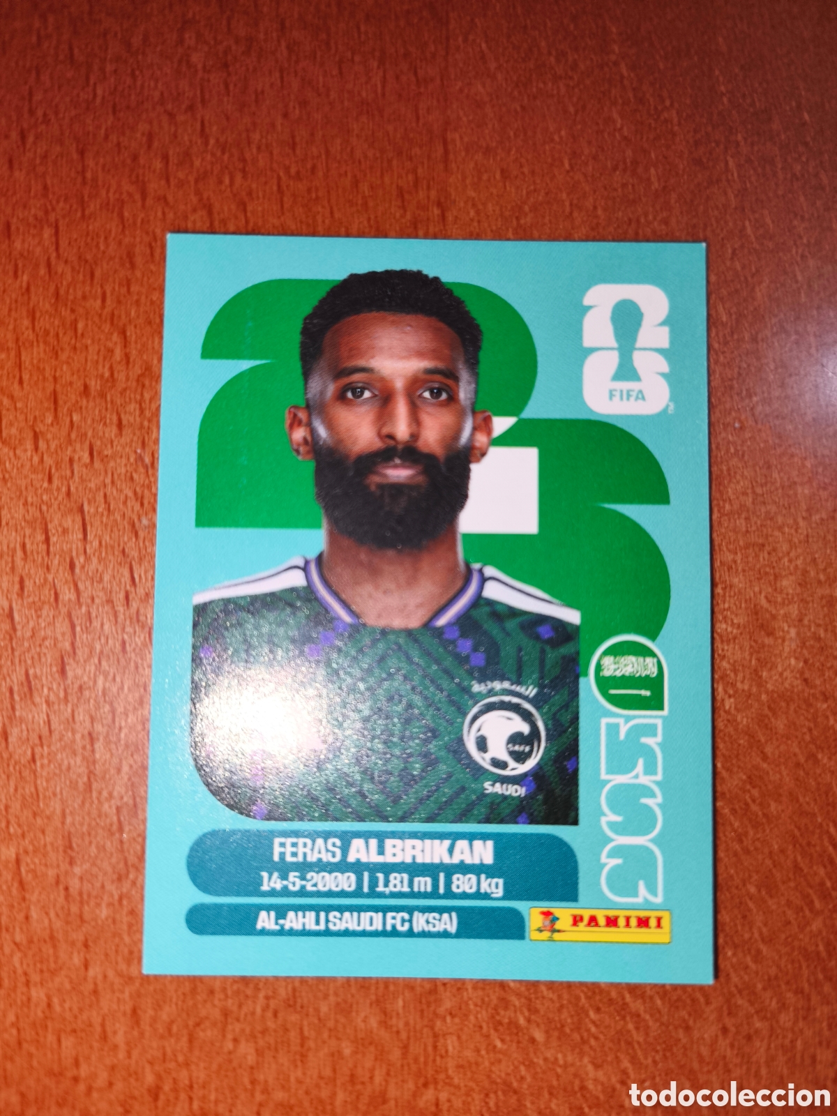 Cromos de f&uacute;tbol: KSA18 Feras Albrikan KSA 18 Fifa World Cup 2026 Arabia Saud&iacute;