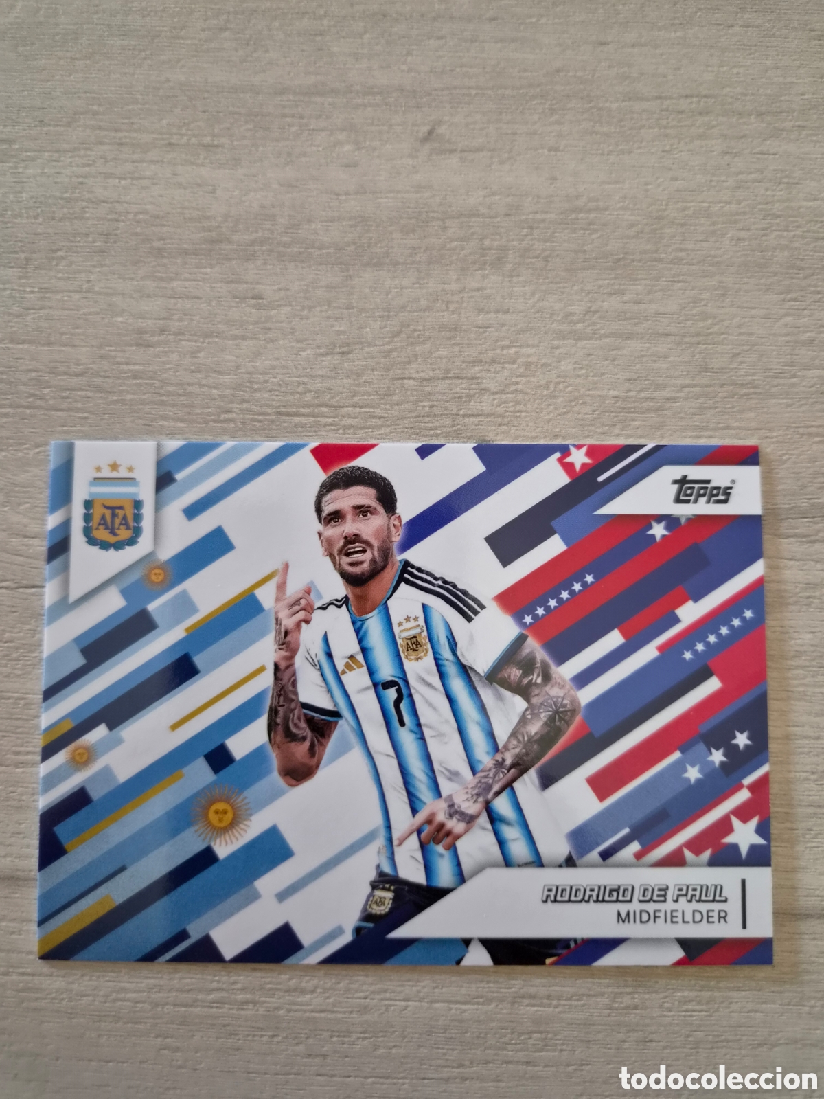 Cromos de f&uacute;tbol: N&deg;39 Rodrigo De Paul Team Set Argentina 2026