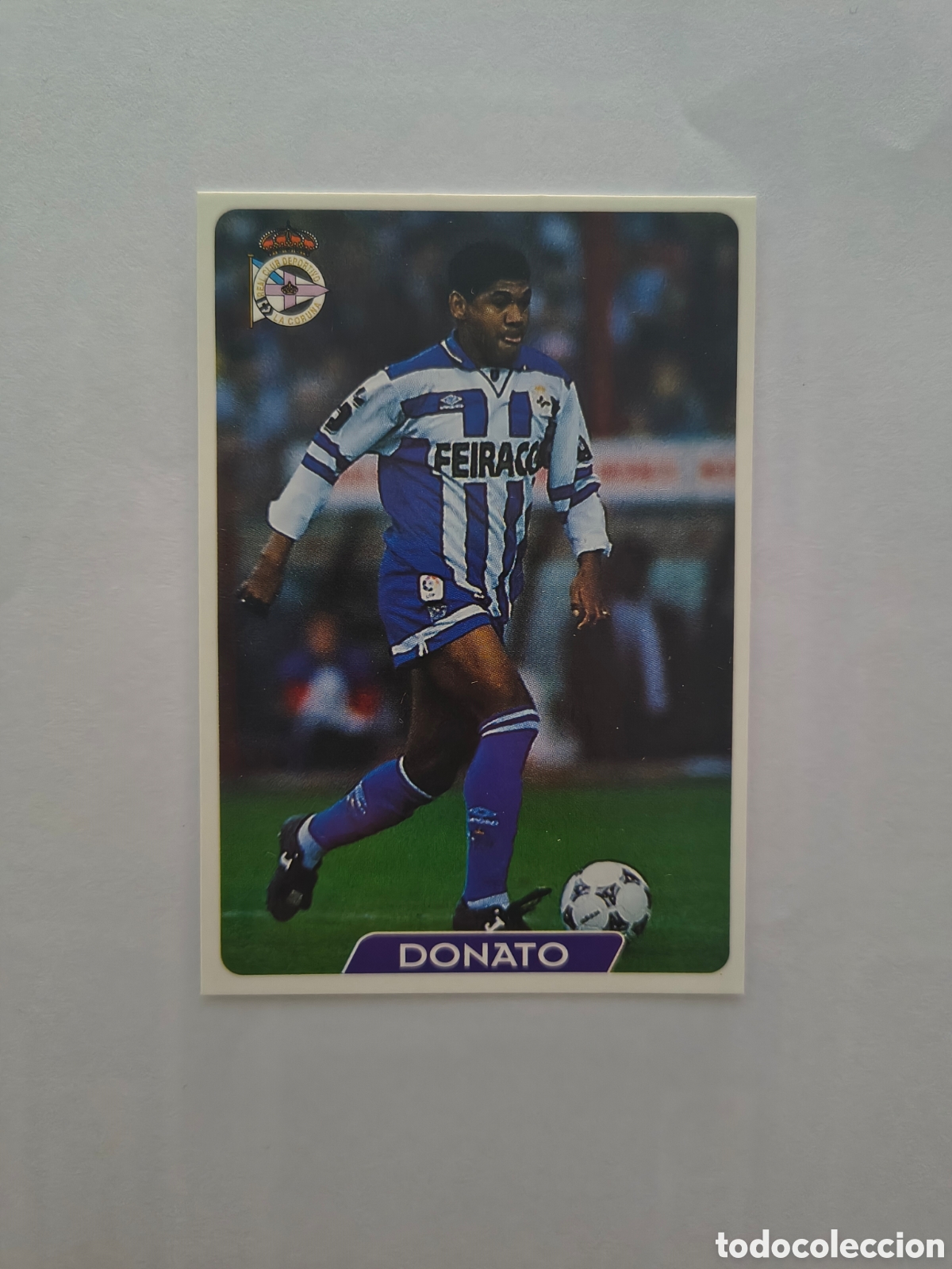 Cromos de f&uacute;tbol: DONATO N 28 (DEPORTIVO CORU&Ntilde;A) FICHAS DE LA LIGA 1995/1996 MUNDICROMO 95 96