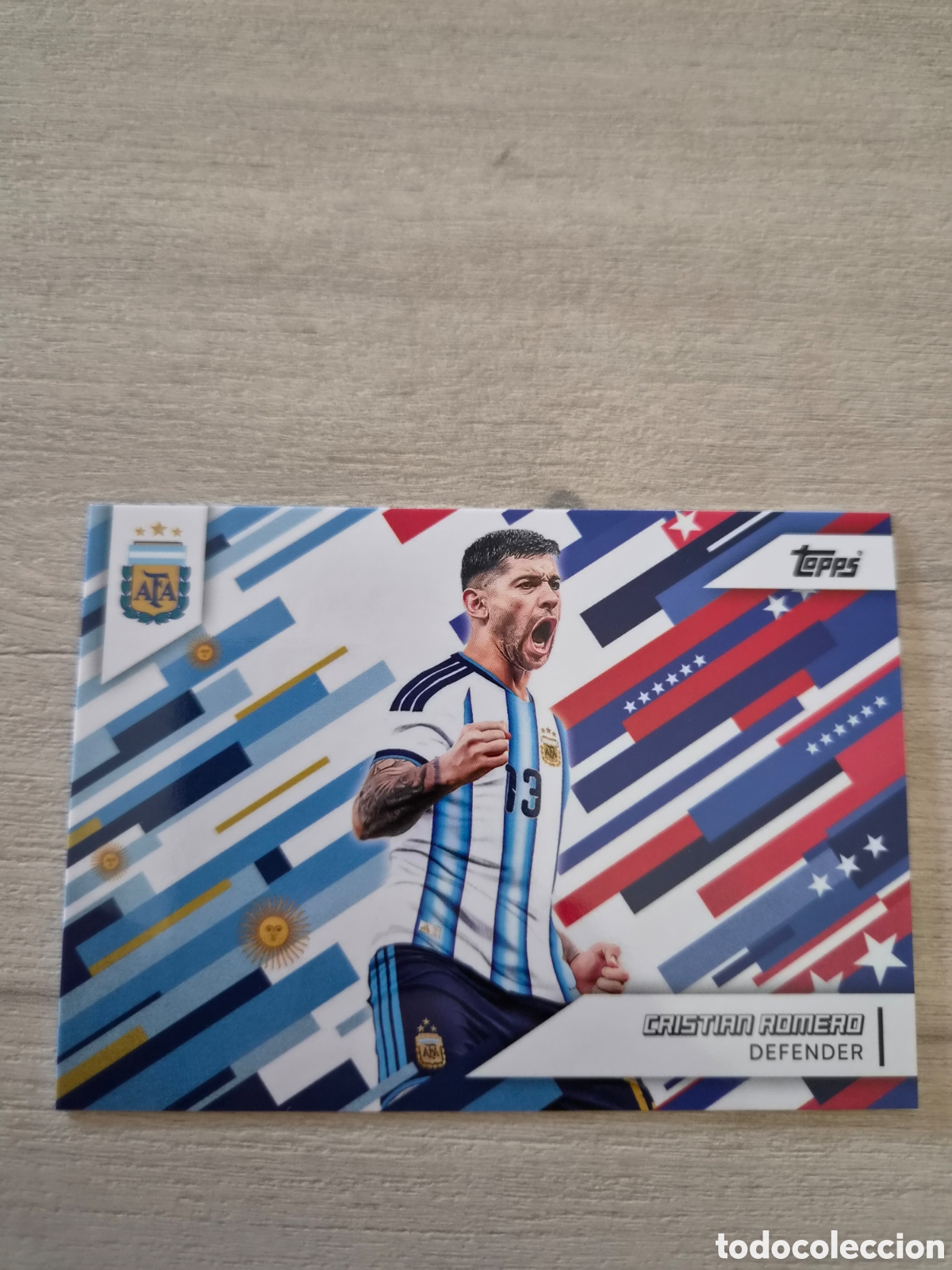 Cromos de f&uacute;tbol: N&deg;40 Cristian Romero Team Set Argentina 2026