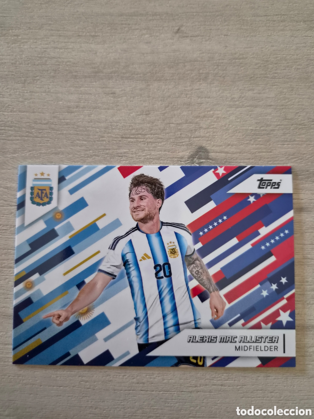 Cromos de f&uacute;tbol: N&deg;36 Alexis Mac Allister Team Set Argentina 2026