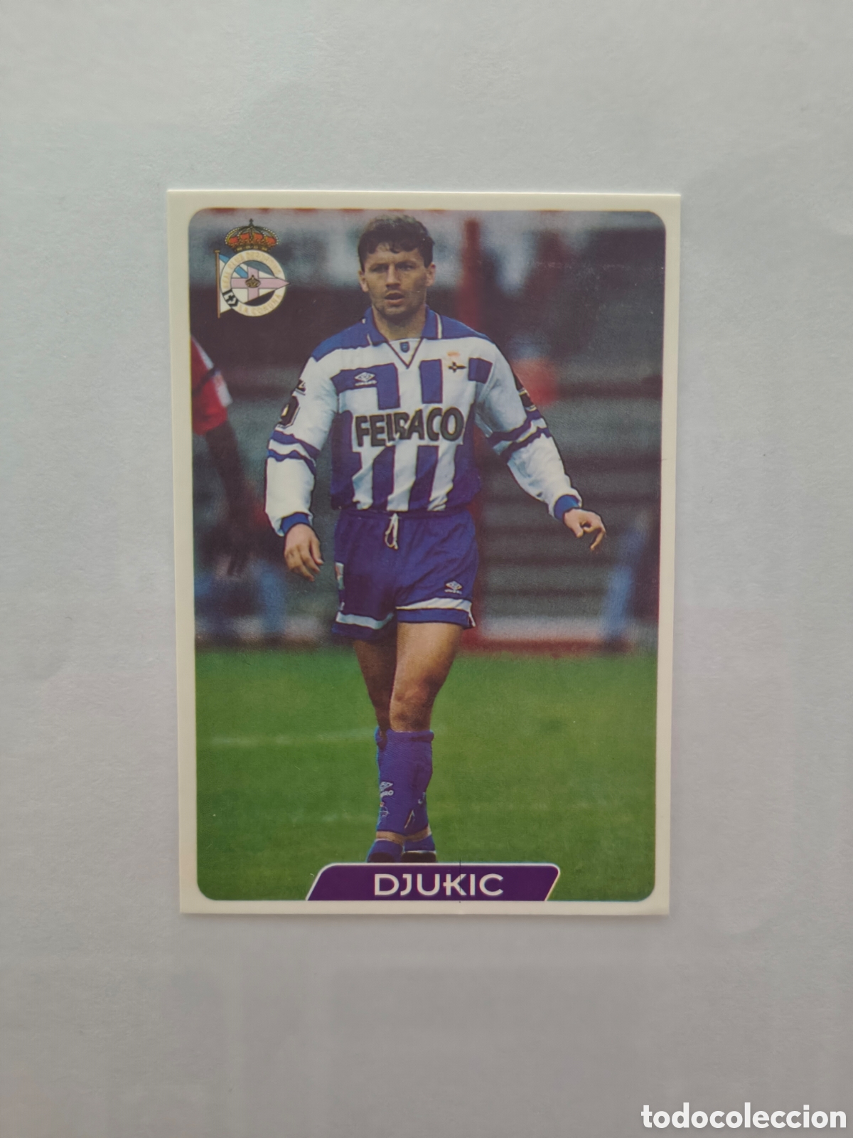 Cromos de f&uacute;tbol: DJUKIC N 24 (DEPORTIVO CORU&Ntilde;A) FICHAS DE LA LIGA 1995/1996 MUNDICROMO 95 96