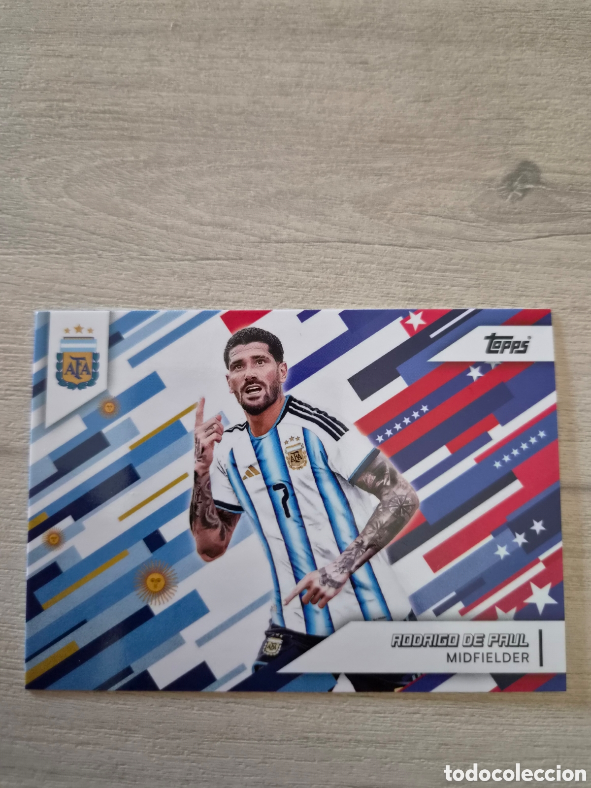 Cromos de f&uacute;tbol: N&deg;39 Rodrigo De Paul Team Set Argentina 2026