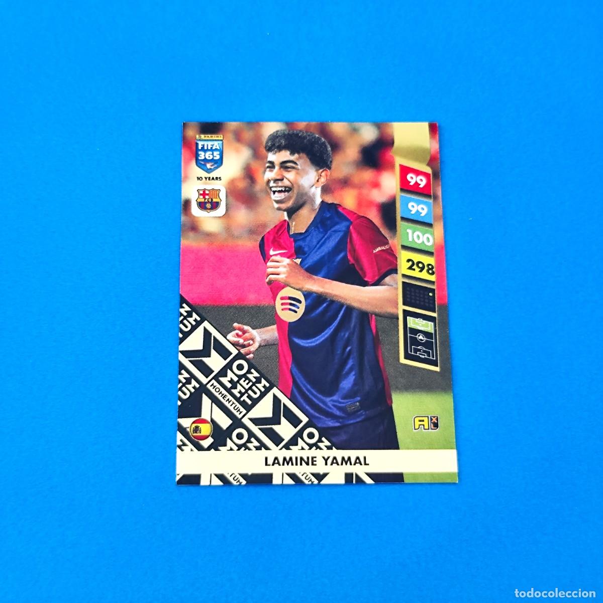 Cromos de f&uacute;tbol: Adrenalyn FIFA 365 2025 - 2024 2025 / 24 25 Lamine Yamal Momentum Barcelona