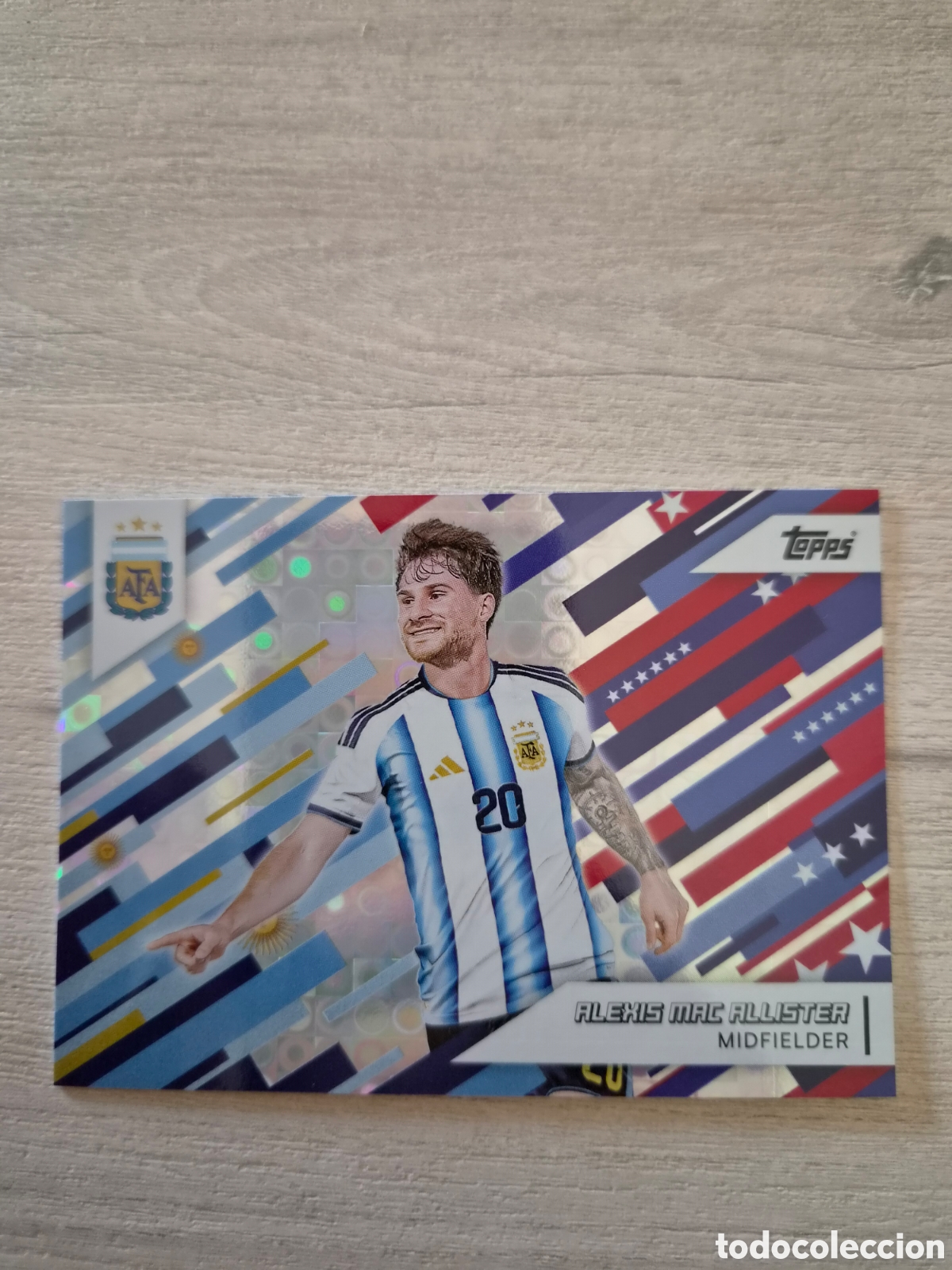 Cromos de f&uacute;tbol: N&deg;36 Alexis Mac Allister Paralela Team Set Argentina 2026