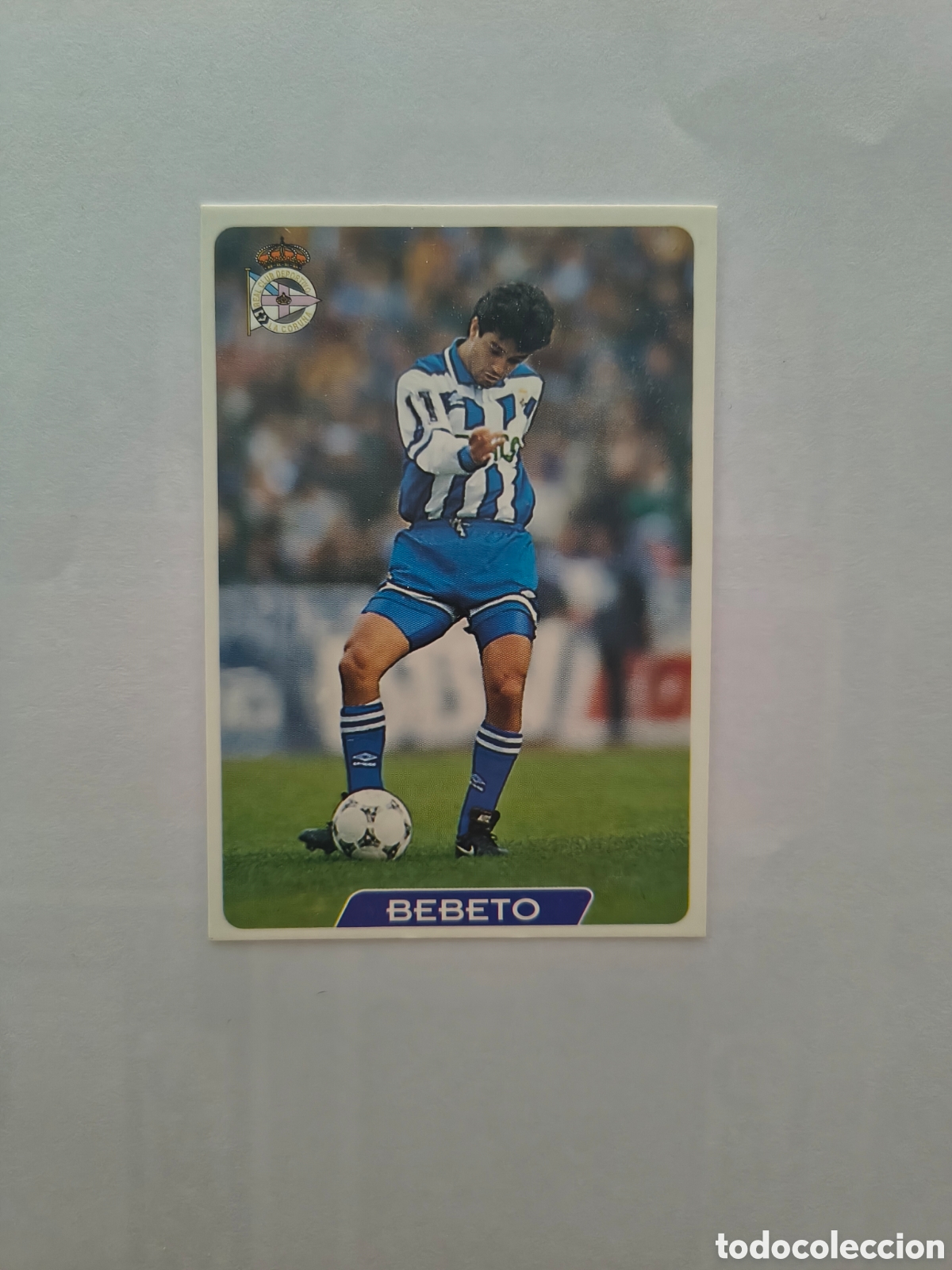 Cromos de f&uacute;tbol: BEBETO N 36 (DEPORTIVO CORU&Ntilde;A) FICHAS DE LA LIGA 1995/1996 MUNDICROMO 95 96