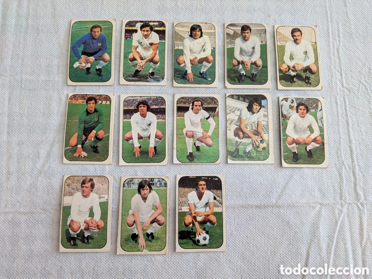 Figurine di Calcio: Valencia Liga Este 76-77 - Coleccion 13 cromos diferentes