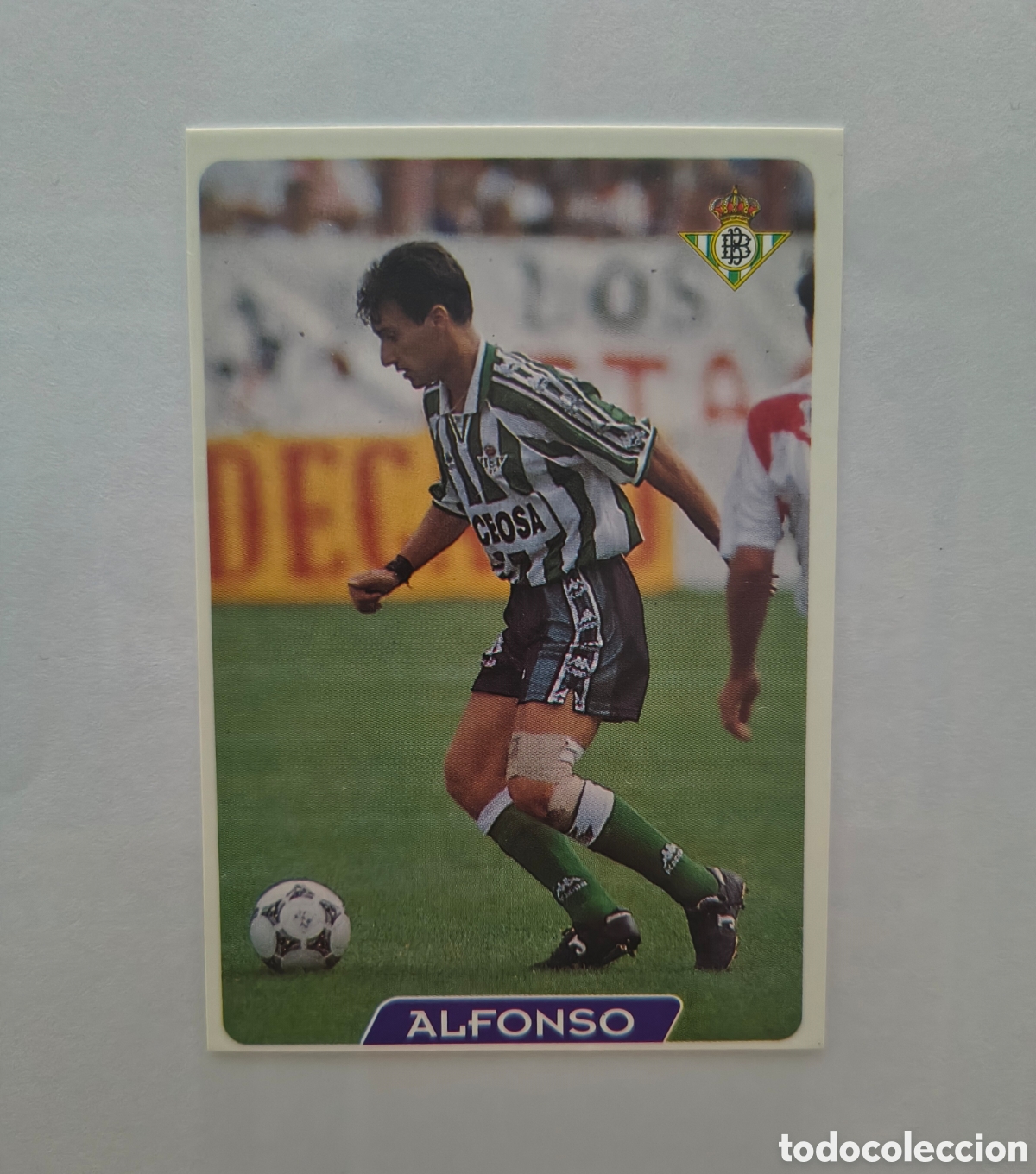 Cromos de f&uacute;tbol: ALFONSO N 53 (BETIS) FICHAS DE LA LIGA 1995/1996 MUNDICROMO 95 96