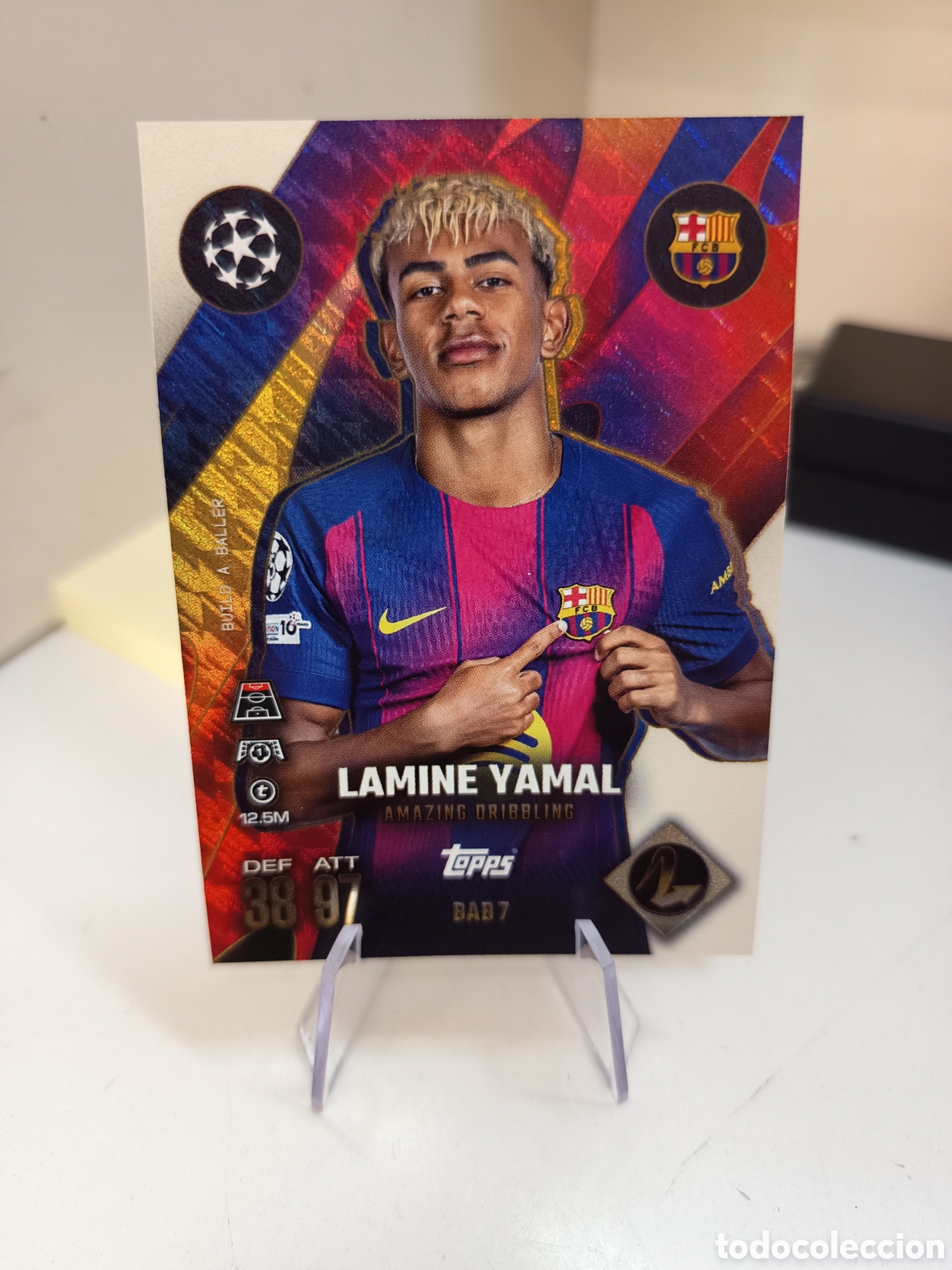 Figurine di Calcio: BAB 7 LAMINE YAMAL BUILD A BALLER MATCH ATTAX EXTRA 2025 2026