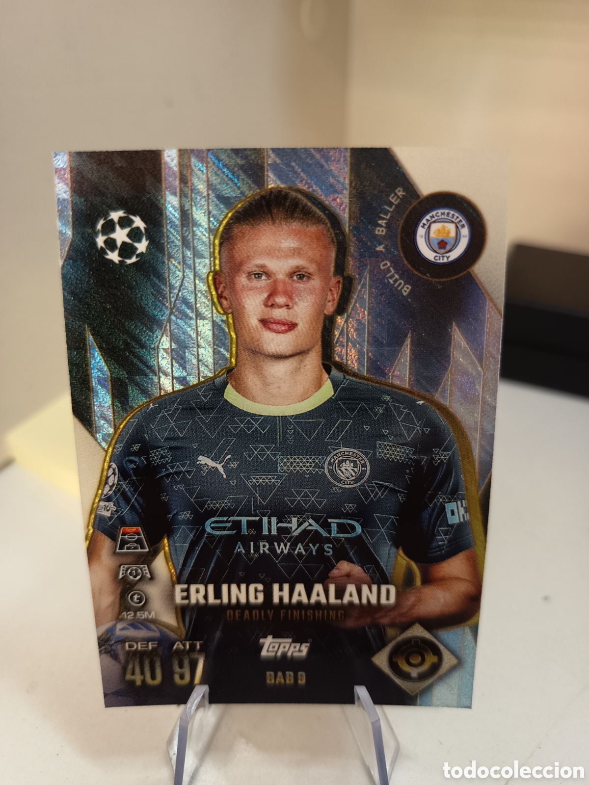 Cromos de Futebol: BAB 9 ERLING HAALAND BUILD A BALLER MATCH ATTAX EXTRA 2025 2026