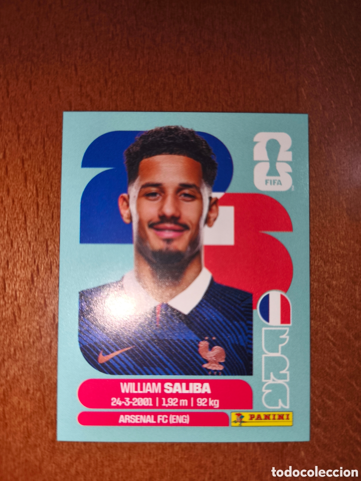 Cromos de f&uacute;tbol: FRA4 William Saliba FRA 4 Fifa World Cup 2026 Francia