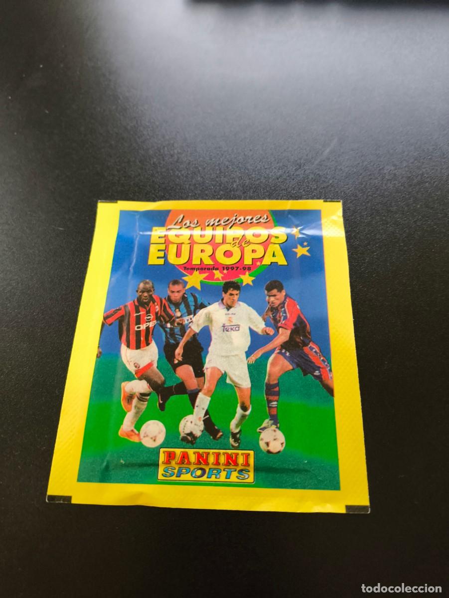 Figurine di Calcio: SOBRE SIN ABRIR PANINI LOS MEJORES EQUIPOS DE EUROPA 1997 1998 RONALDO HENRY ZIDANE ? NO LIGA ESTE