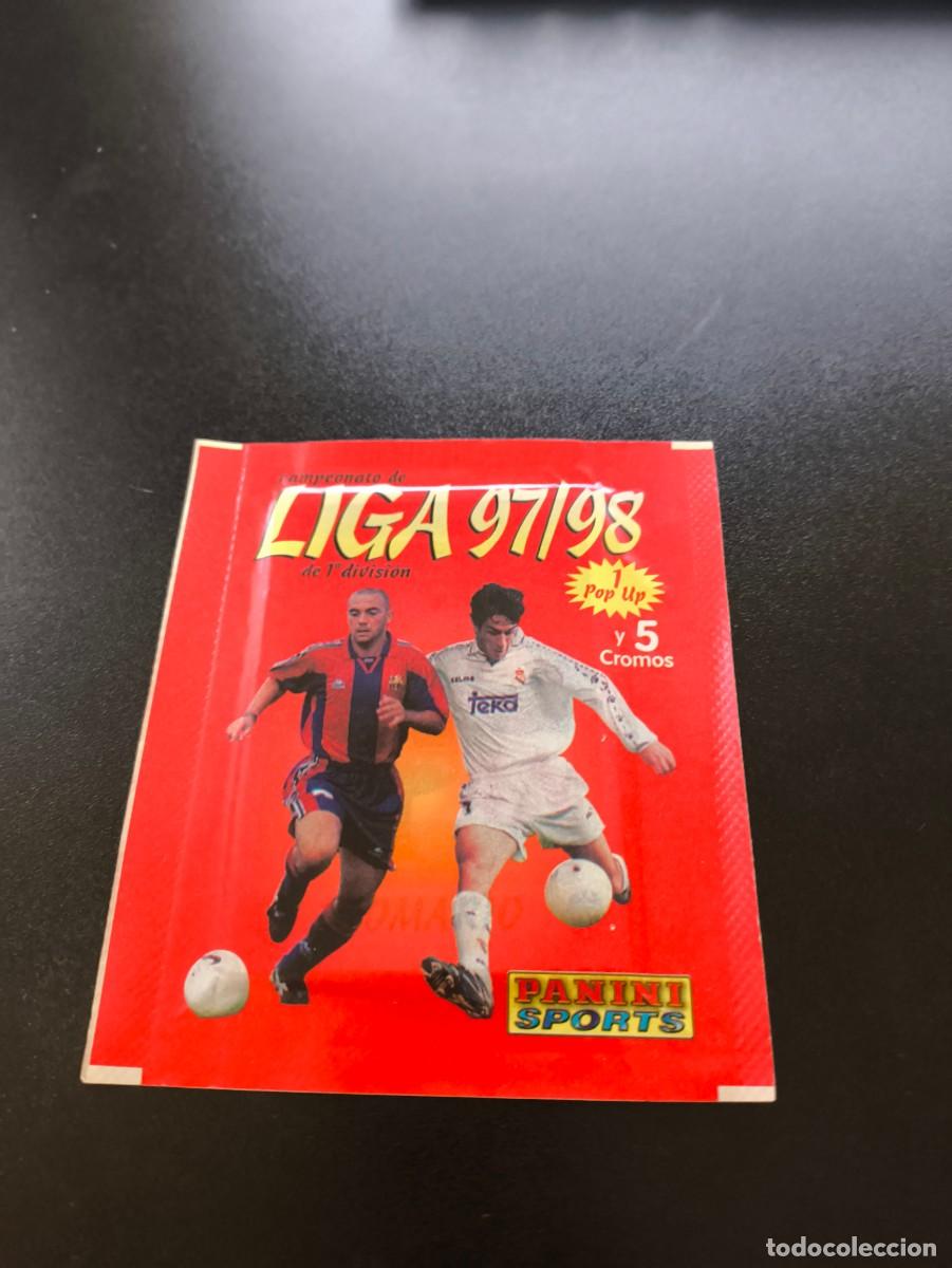 Figurine di Calcio: SOBRE SIN ABRIR RAUL DE LA PE&Ntilde;A PANINI LIGA TEMPORADA 1997 1998 97 98 NO LIGA ESTE MEGACRACKS