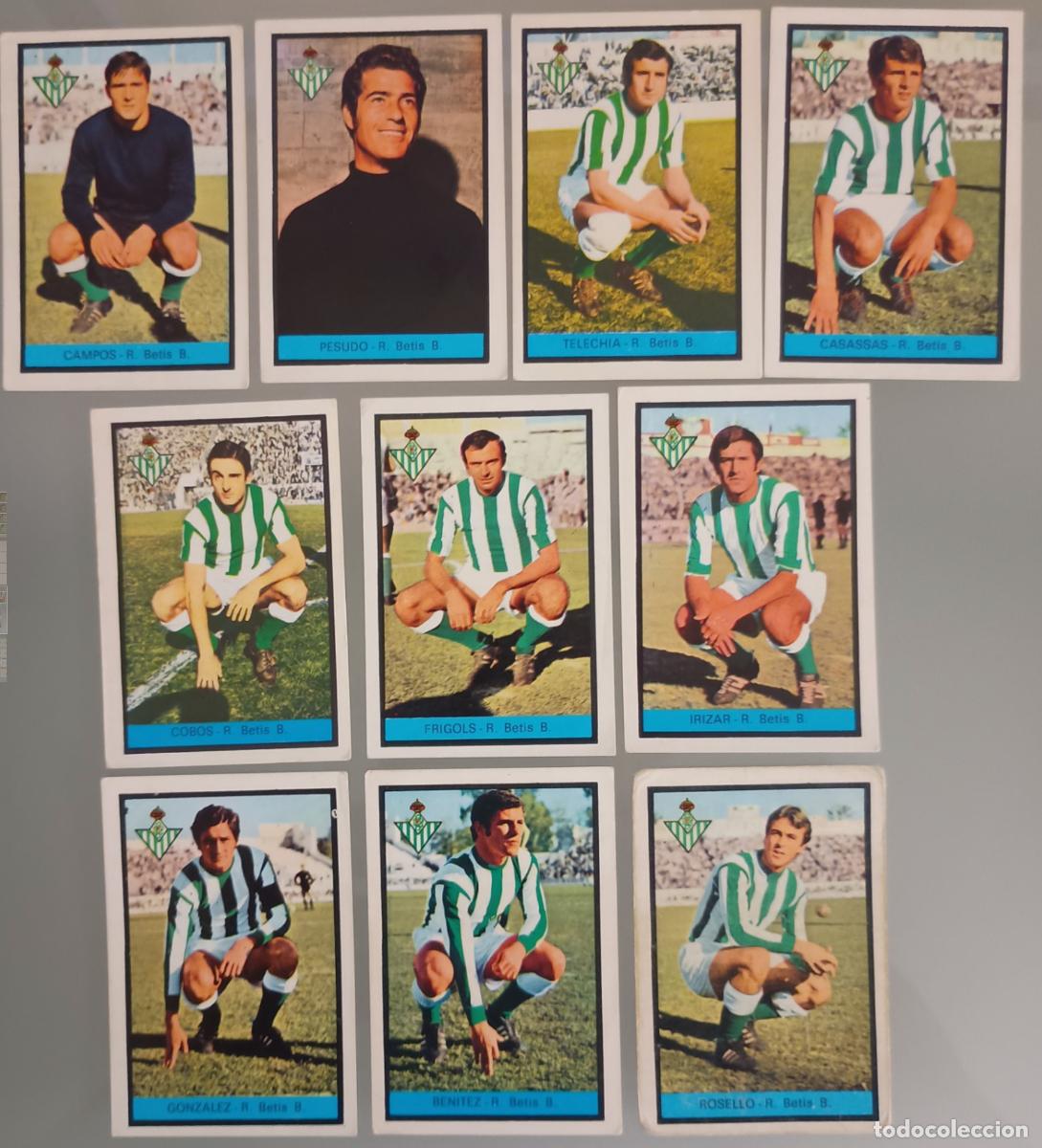 Figurine di Calcio: Lote 10 cromos Real Betis. Campeonato de Liga 1972-73 (Fher)