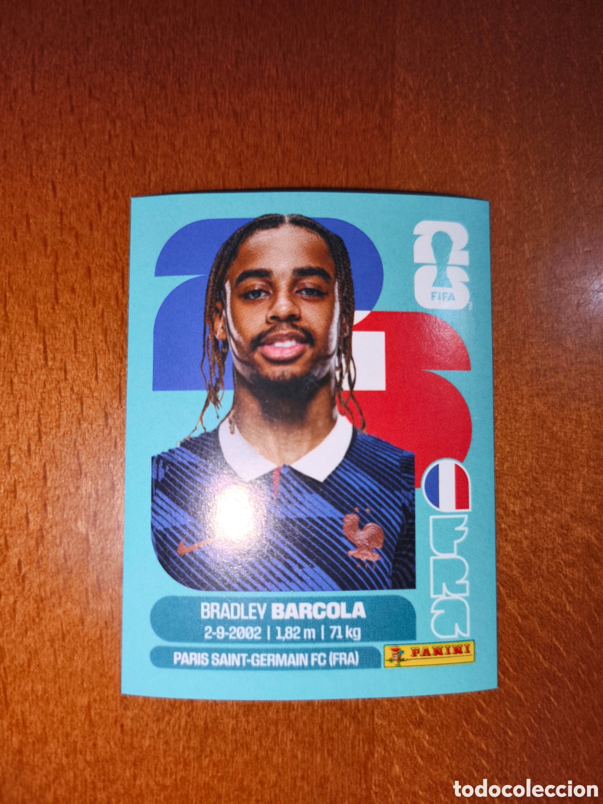 Cromos de f&uacute;tbol: FRA16 Bradley Barcola FRA 16 Fifa World Cup 2026 Francia