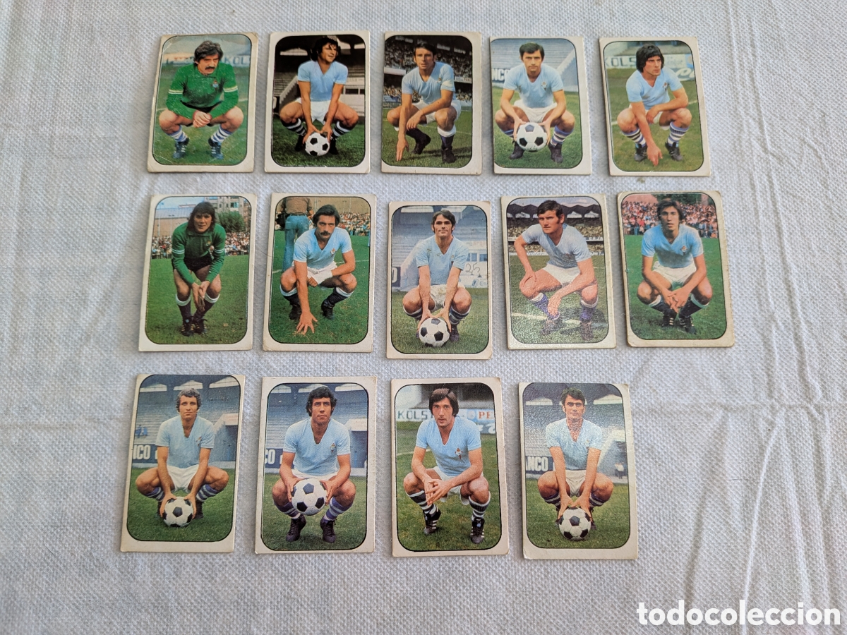 Figurine di Calcio: Celta de Vigo Liga Este 76-77 - Coleccion 14 cromos diferentes