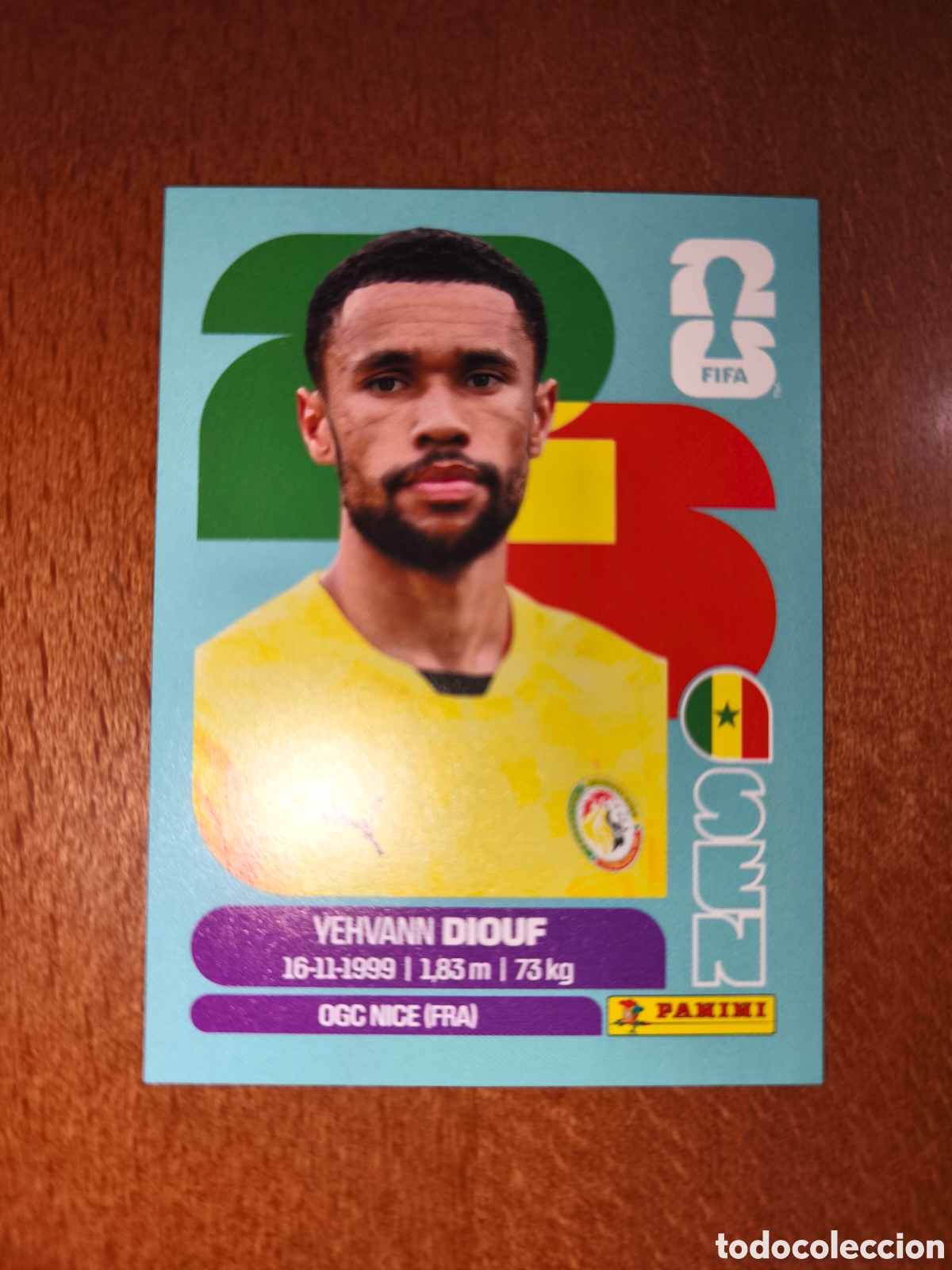 Fu&szlig;ball-Sticker: SEN3 Yehvann Diouf SEN 3 Fifa World Cup 2026 Senegal
