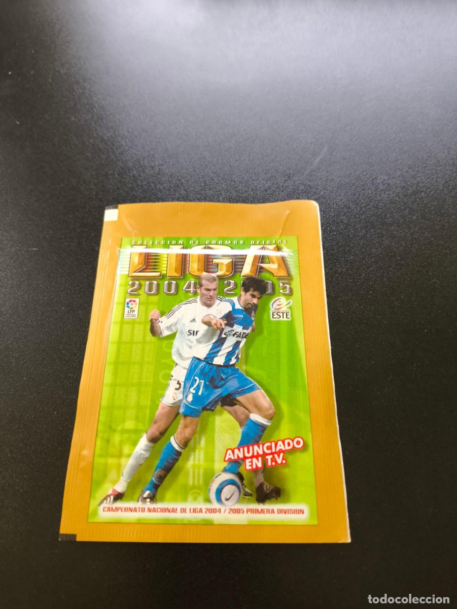 Cromos de f&uacute;tbol: SOBRE SIN ABRIR PANINI LIGA ESTE 2004 2005 04 05 MESSI BARCELONA ROOKIE STICKER ? NO ADRENALYN