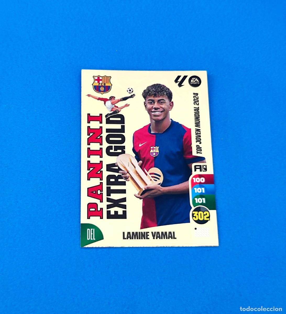 Fu&szlig;ball-Sticker: Adrenalyn 2024 2025 / 24 25 Lamine Yamal Panini Extra Gold Barcelona