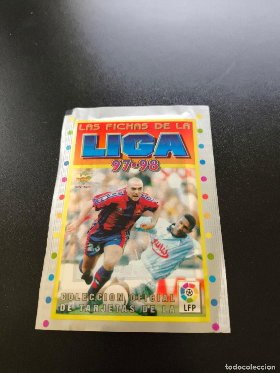 Cromos de Futebol: SOBRE SIN ABRIR DE LA PE&Ntilde;A BARCELONA MUNDICROMO LIGA 1997 1998 NO PANINI ESTE MEGACRACKS RONALDO ?