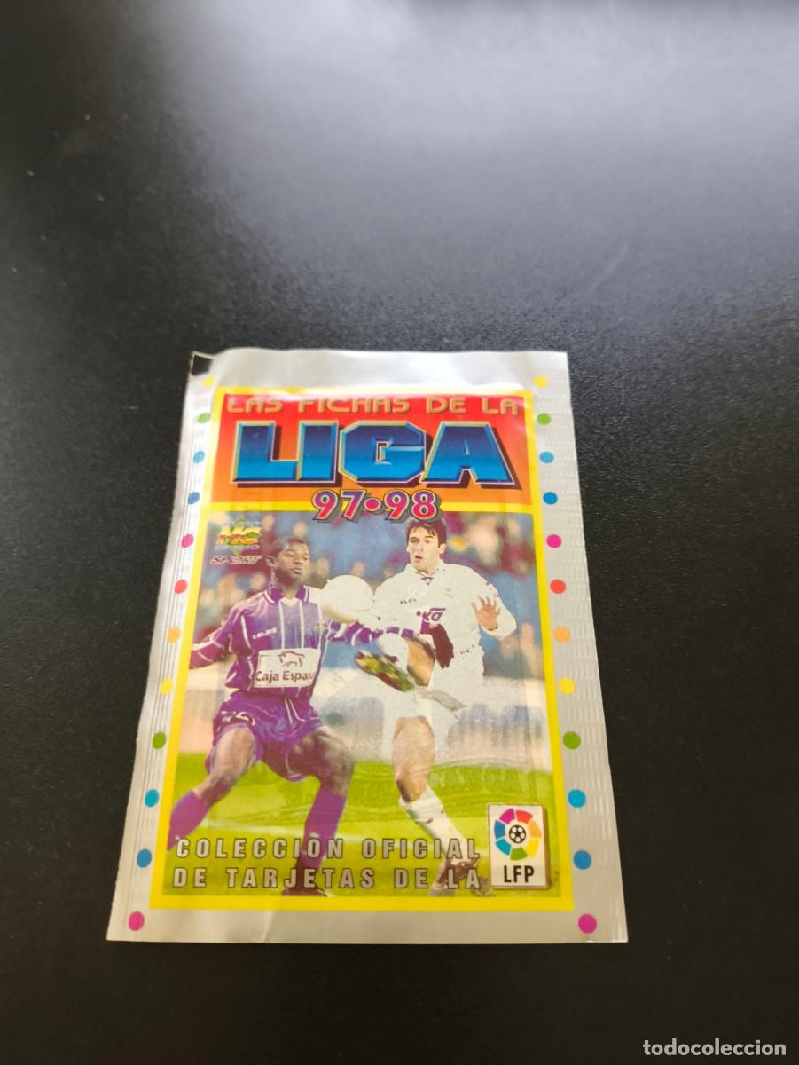 Cromos de Futebol: SOBRE SIN ABRIR RAUL REAL MADRID MUNDICROMO LIGA 1997 1998 NO PANINI ESTE MEGACRACKS RONALDO ?