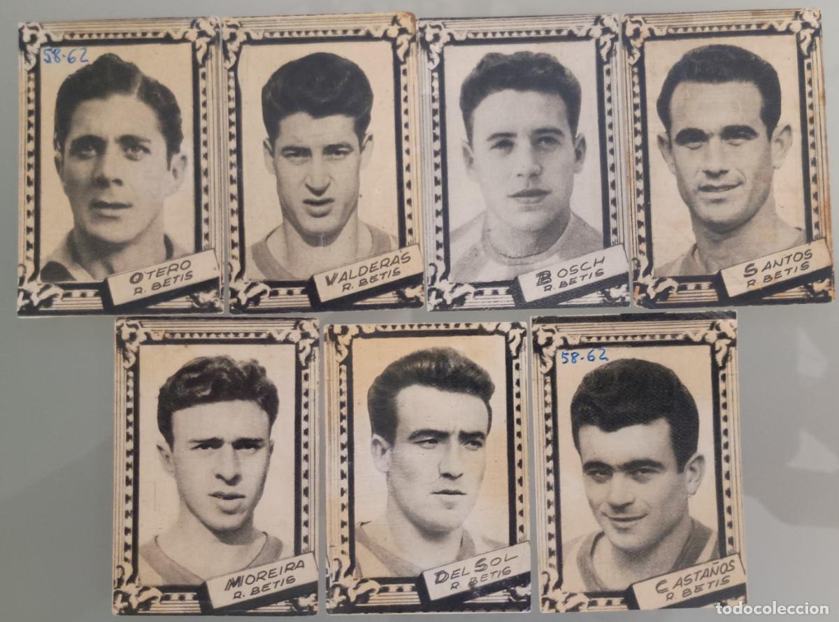 Cromos de Futebol: Lote 7 cromos Real Betis. Campeonato de Liga 1959-60 (Fher)