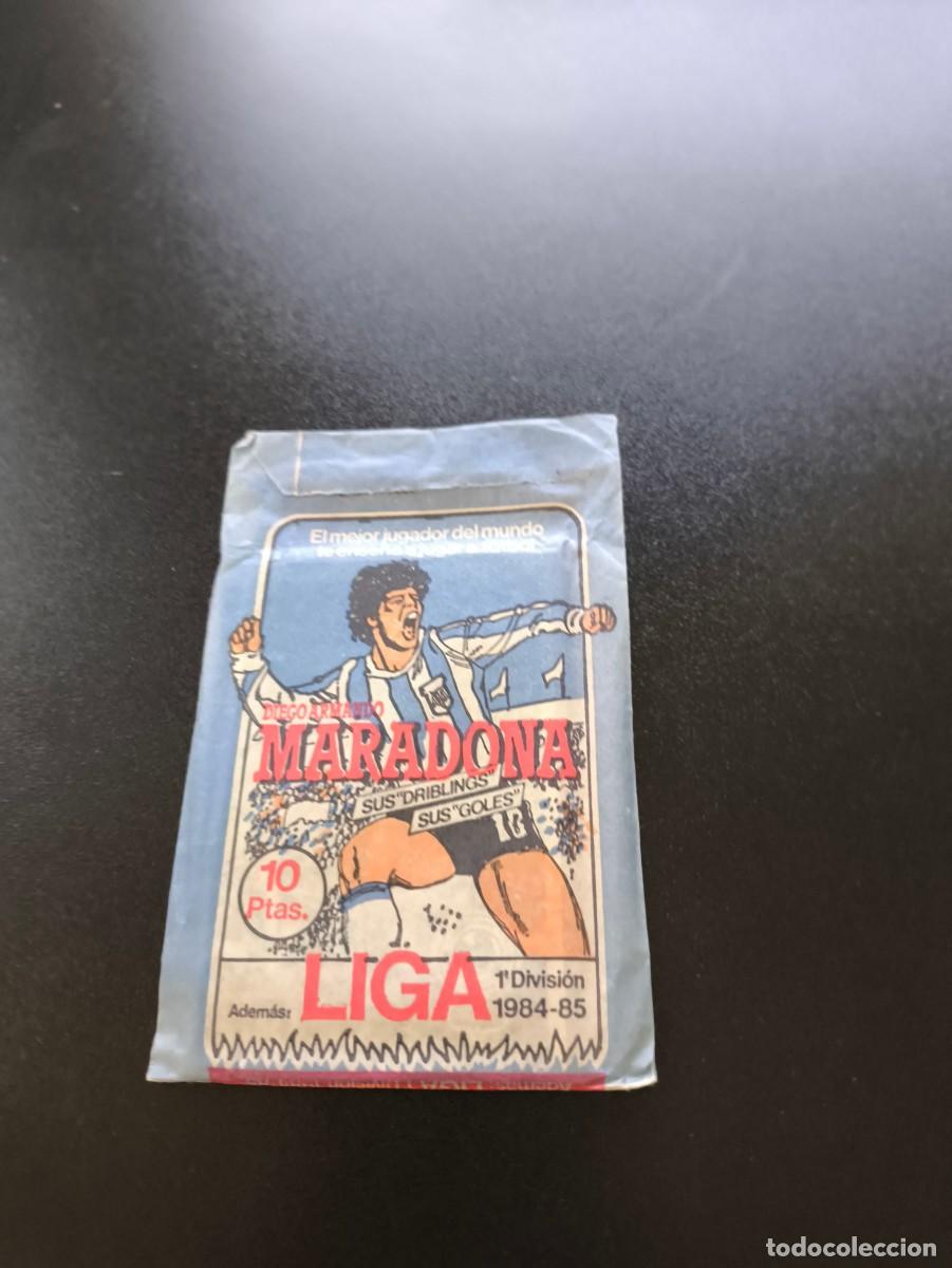 Cromos de Futebol: SOBRE SIN ABRIR DIEGO ARMANDO MARADONA BARCELONA LIGA 1984 1985 84 85 NO PANINI ESTE