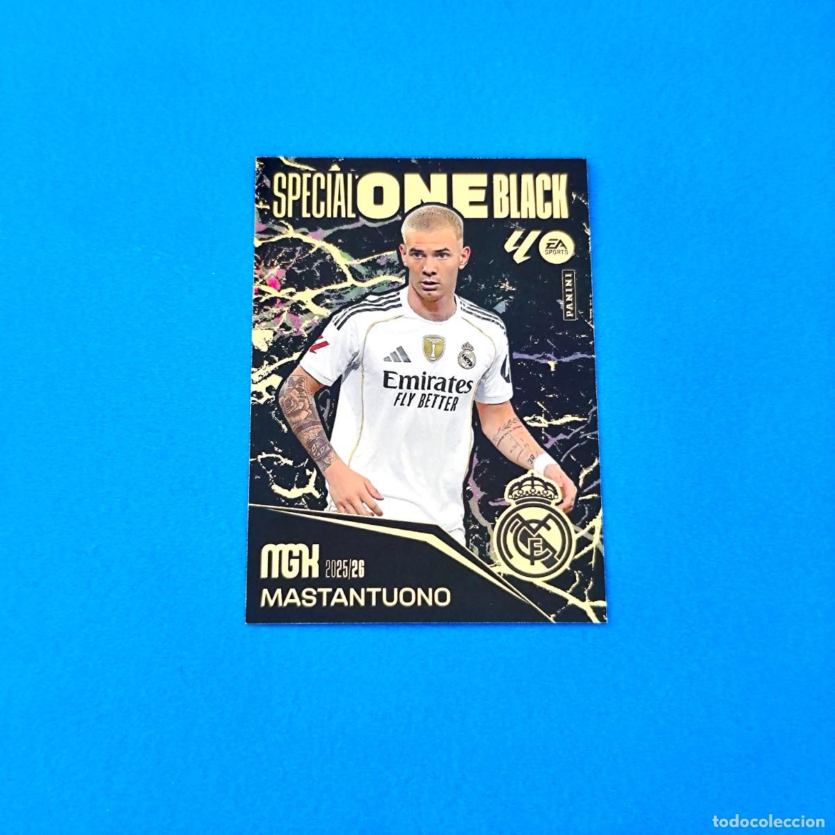 Fu&szlig;ball-Sticker: Megacracks 2025 2026 / 25 26 Special One Black Mastantuono Real Madrid