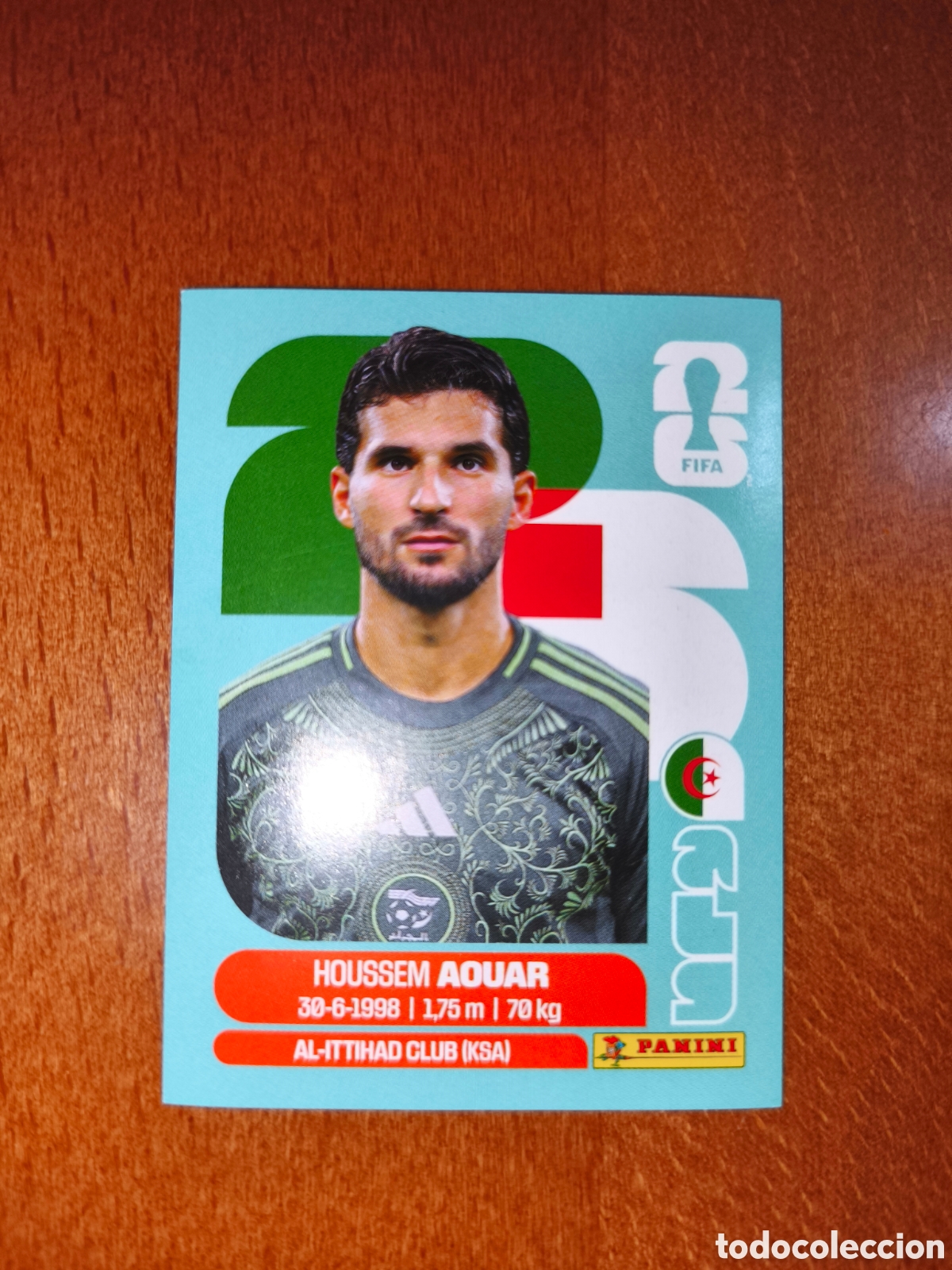 Fu&szlig;ball-Sticker: ALG9 Houssem Aouar ALG 9 Fifa World Cup 2026 Argelia