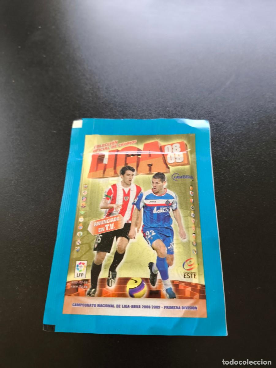 Cromos de Futebol: SOBRE SIN ABRIR PANINI LIGA ESTE 2008 2009 08 09 MESSI BARCELONA ? NO MEGACRACKS ADRENALYN