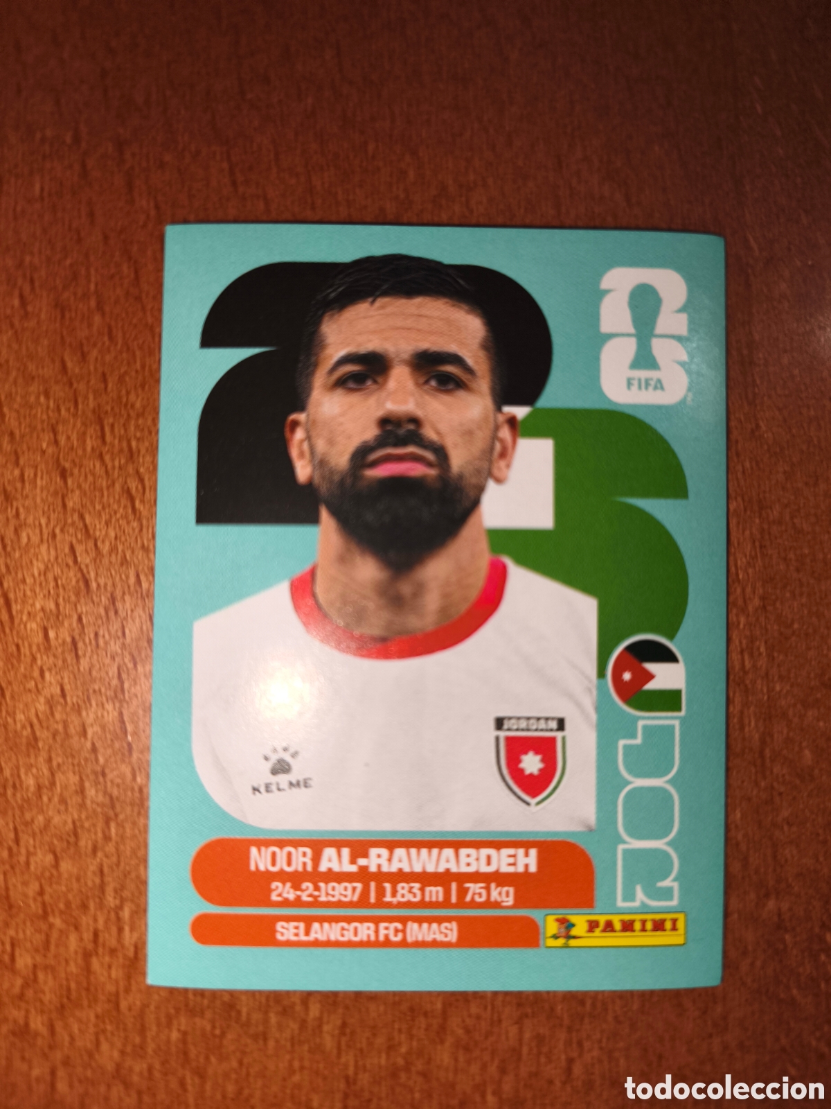 Fu&szlig;ball-Sticker: JOR11 Noor Al-Rawabdeh JOR 11 Fifa World Cup 2026 Jordania