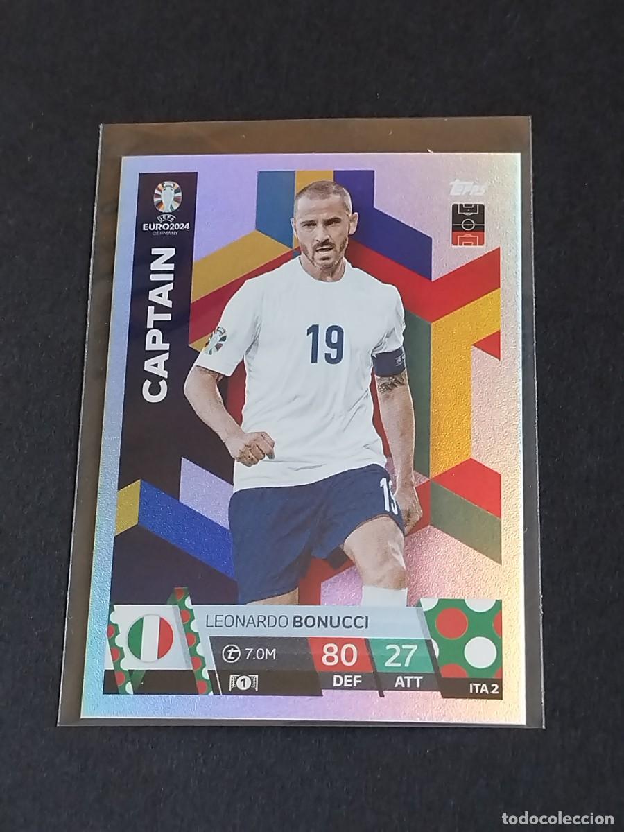 Fu&szlig;ball-Sticker: BONUCCI CAPTAIN ITA 2 ITALIA - TOPPS EUROCOPA 2024 MATCH ATTAX UEFA EURO 24 ITA2