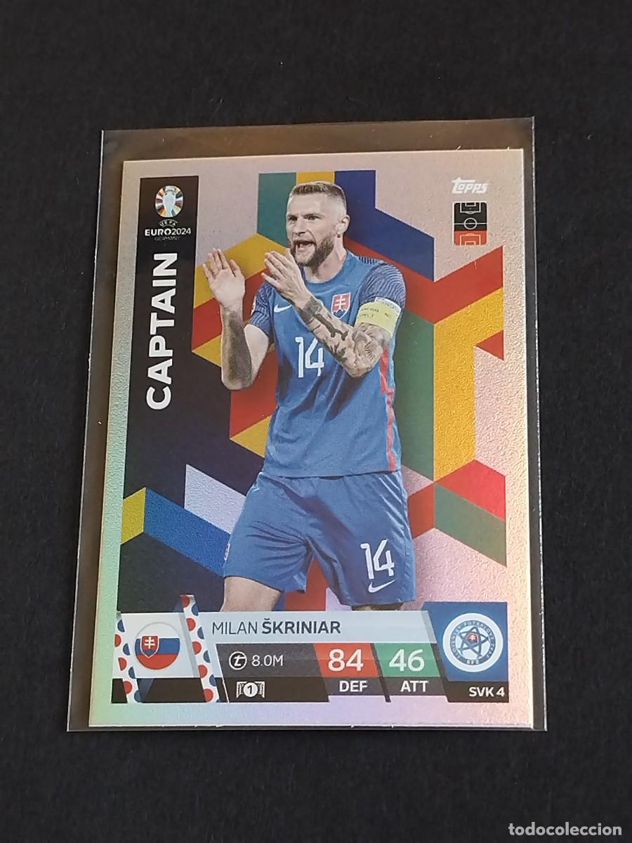 Cromos de f&uacute;tbol: SKRINIAR CAPTAIN SVK 4 ESLOVAQUIA - TOPPS EUROCOPA 2024 MATCH ATTAX UEFA EURO 24 SVK4