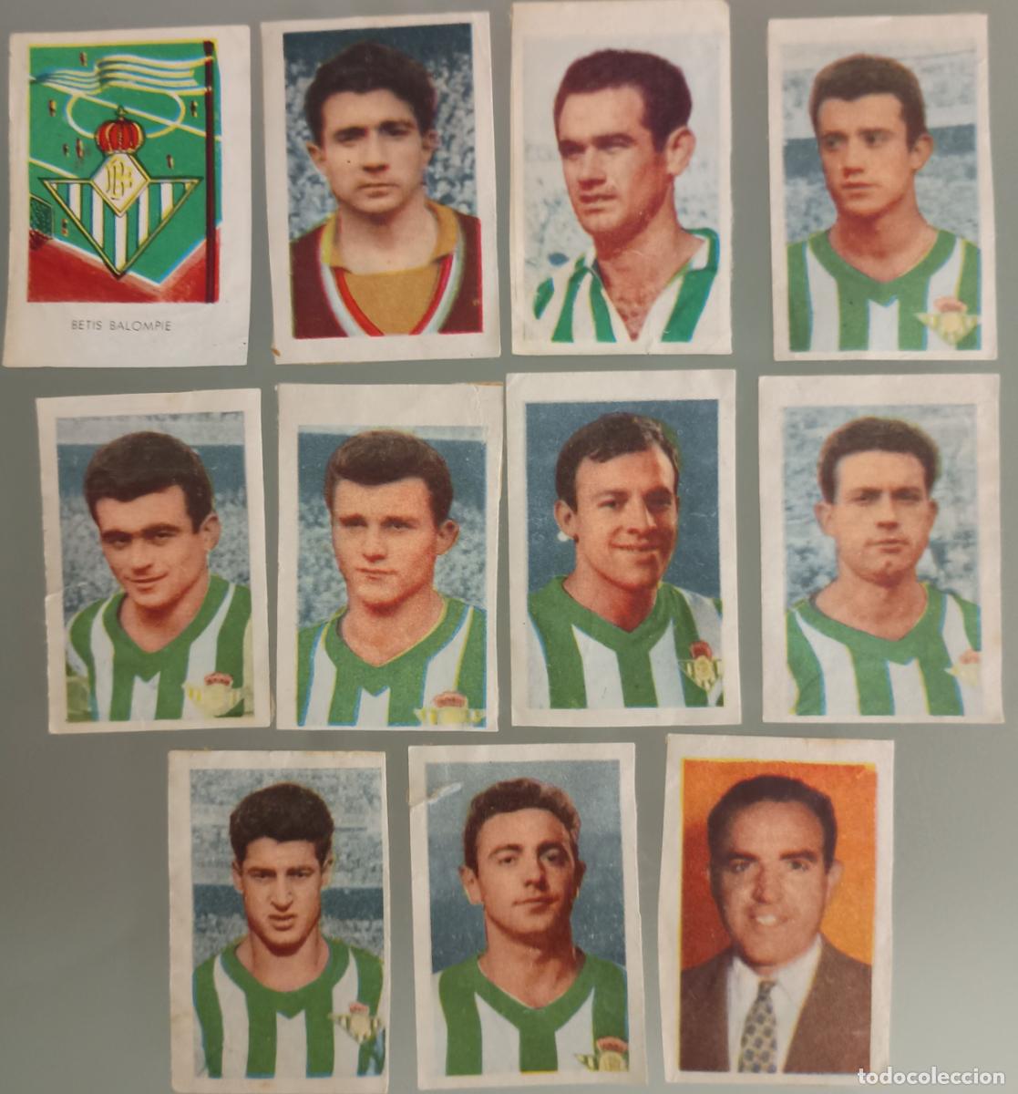 Cromos de f&uacute;tbol: Lote 11 cromos Real Betis. Campeonatos Nacionales 1960 (Ru&iacute;z Romero)