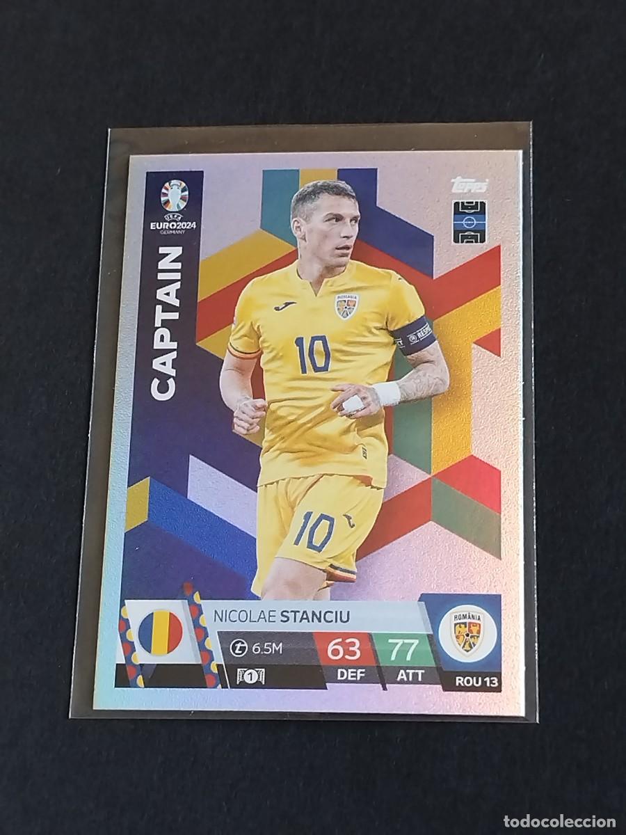 Cromos de f&uacute;tbol: STANCIU CAPTAIN ROU 13 RUMANIA - TOPPS EUROCOPA 2024 MATCH ATTAX UEFA EURO 24 ROU13