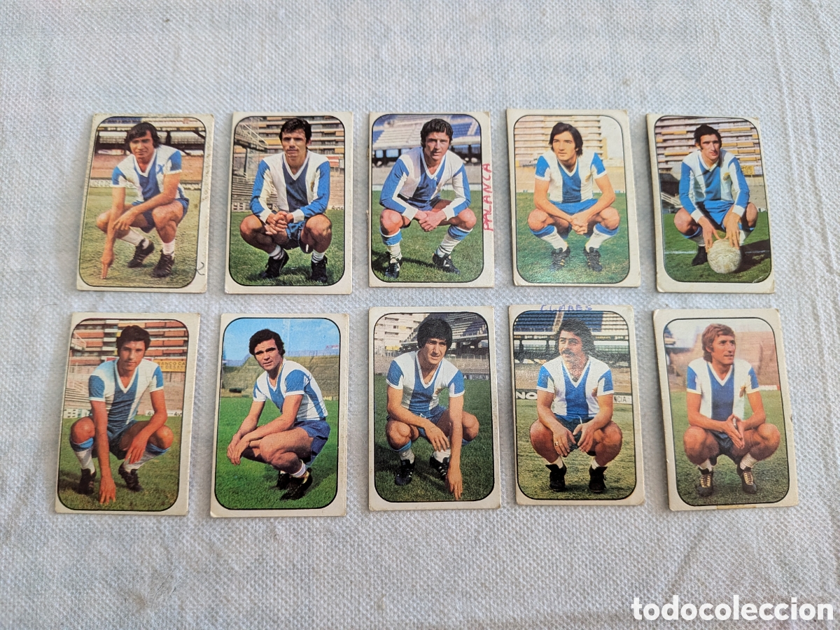 Cromos de Futebol: Espa&ntilde;ol Liga Este 76-77 - Coleccion 10 cromos diferentes
