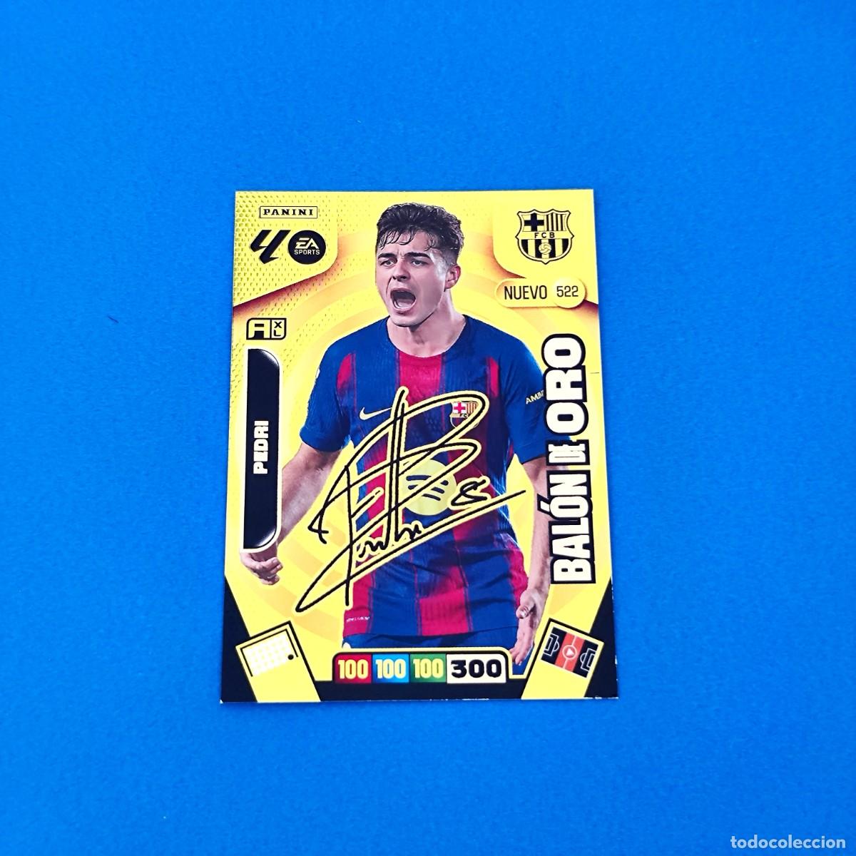Cromos de Futebol: Adrenalyn 2025 2026 / 25 26 Nuevo Bal&oacute;n de Oro Pedri firmada 522 Barcelona