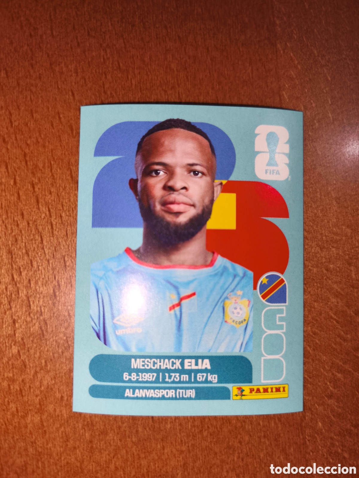 Cromos de f&uacute;tbol: COD15 Meschack Elia COD 15 Fifa World Cup 2026 Congo