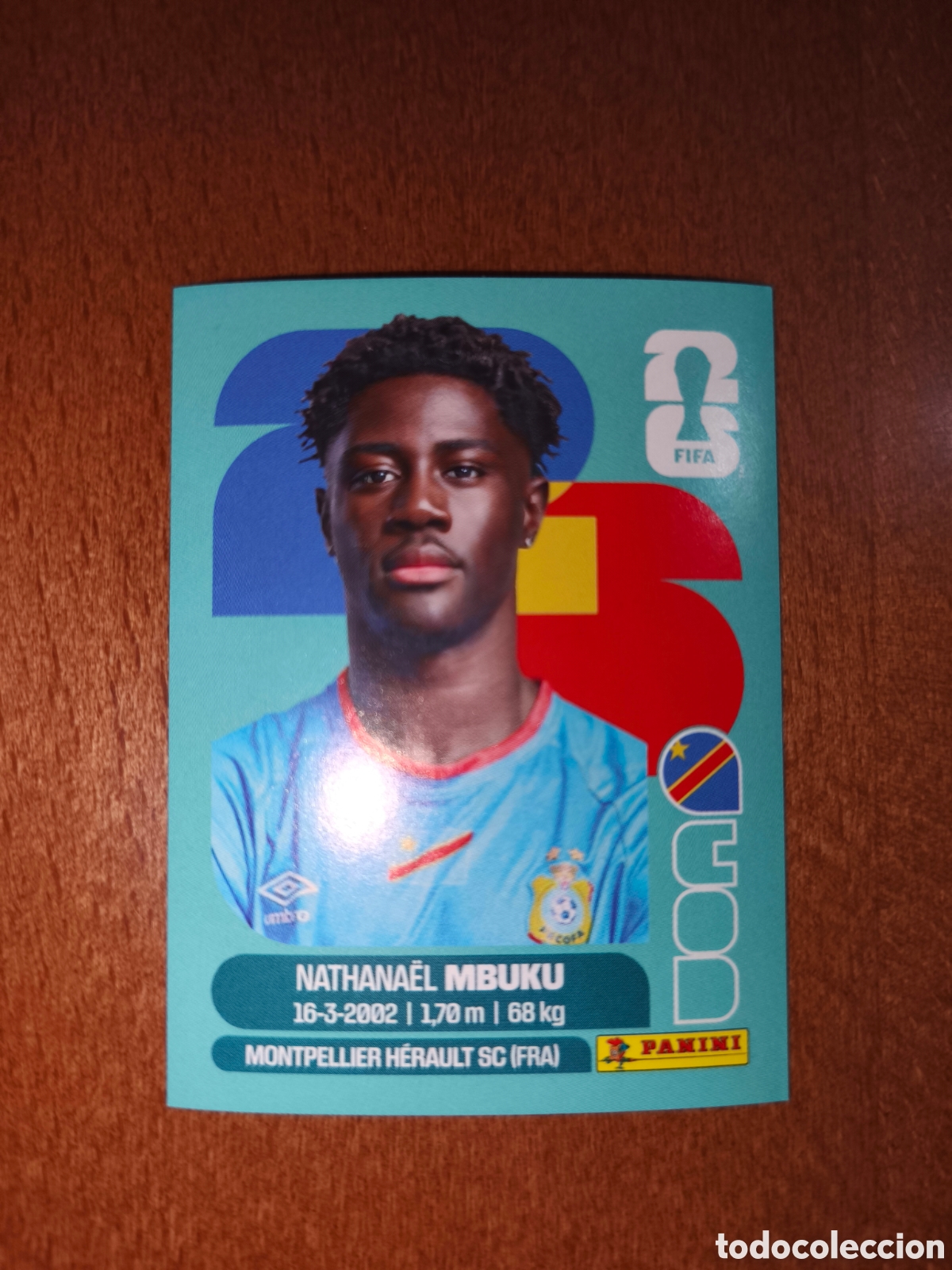 Cromos de f&uacute;tbol: COD20 Nathanael Mbuku COD 20 Fifa World Cup 2026 Congo