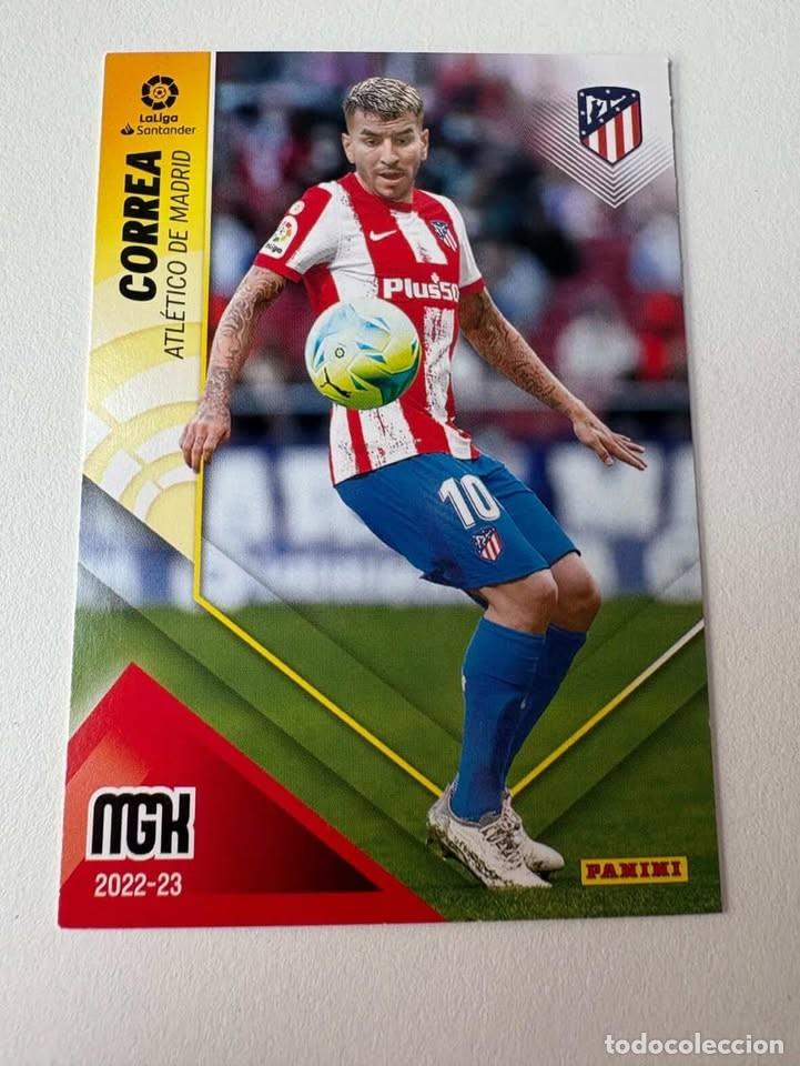 Cromos de f&uacute;tbol: Carta Correa Atl&eacute;tico de Madrid 63 Megacracks 2022-23