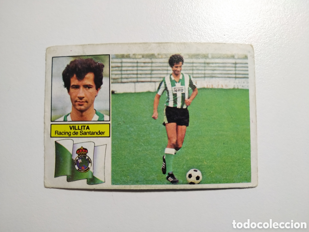 Cromos de f&uacute;tbol: VILLITA VERSION RAYAS RACING DE SANTANDER DESPEGADO LIGA EDICIONES ESTE 1982 1983 82 83