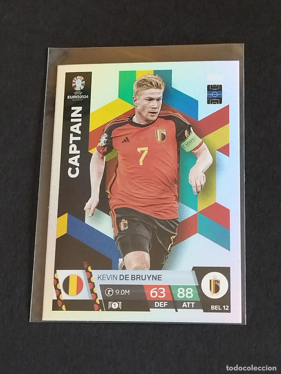 Cromos de f&uacute;tbol: DE BRUYNE CAPTAIN BEL 12 B&Eacute;LGICA - TOPPS EUROCOPA 2024 MATCH ATTAX UEFA EURO 24 BEL12