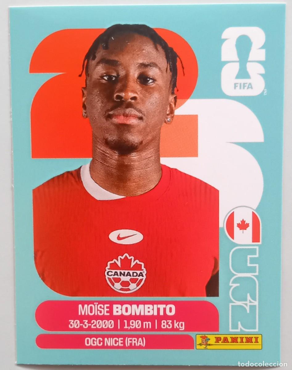 Cromos de f&uacute;tbol: Figurina Panini 2026 Cromo World Cup Usa Mundial 2026 Moise Bombito Canada n CAN 8