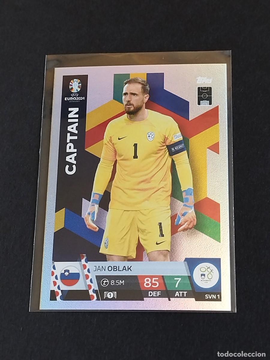 Cromos de f&uacute;tbol: OBLAK CAPTAIN SVN 1 ESLOVENIA - TOPPS EUROCOPA 2024 MATCH ATTAX UEFA EURO 24 SVN1