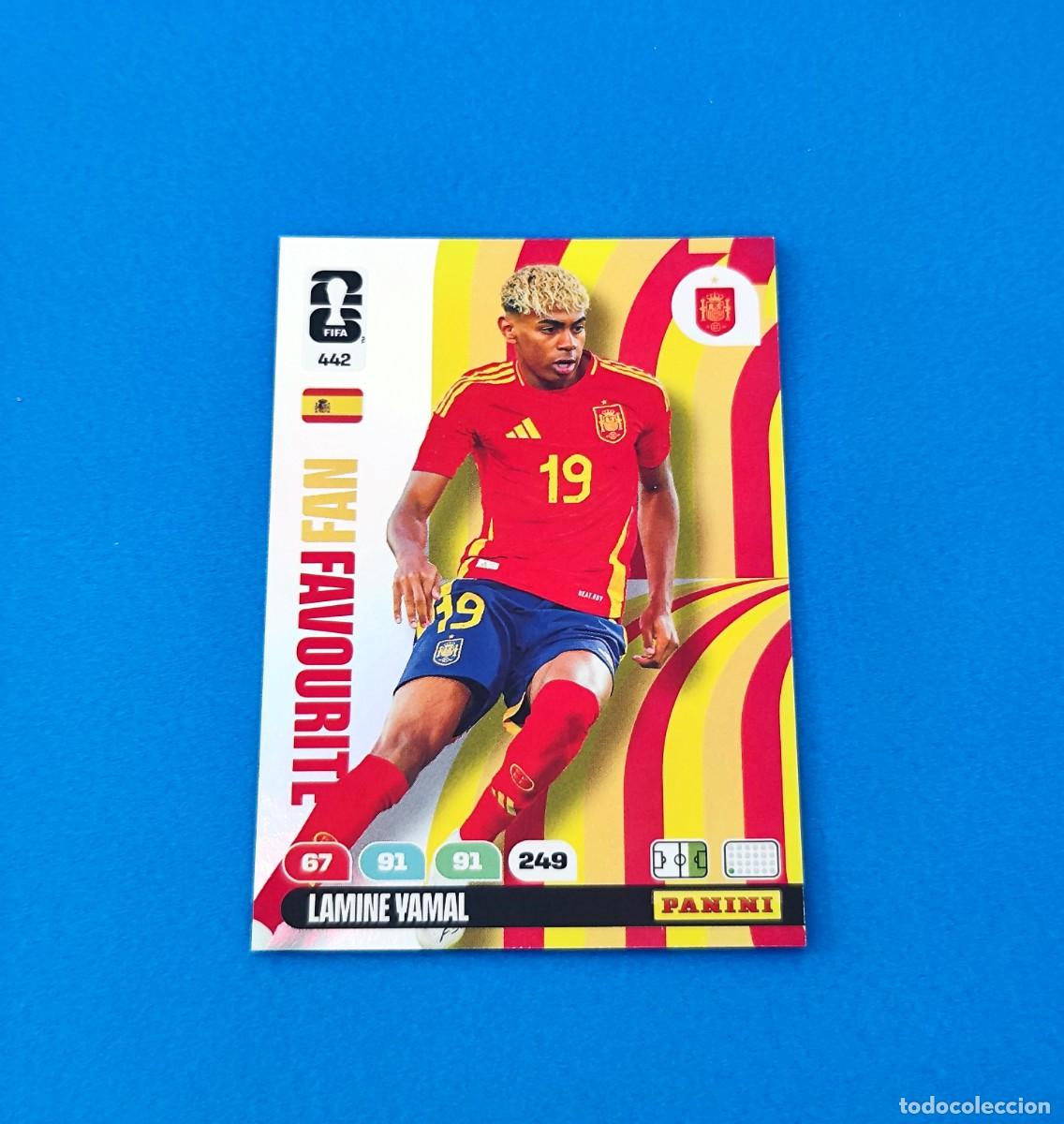 Cromos de f&uacute;tbol: Adrenalyn FIFA World Cup Mundial 2026 Lamine Yamal 442 Espa&ntilde;a Fan Favourite