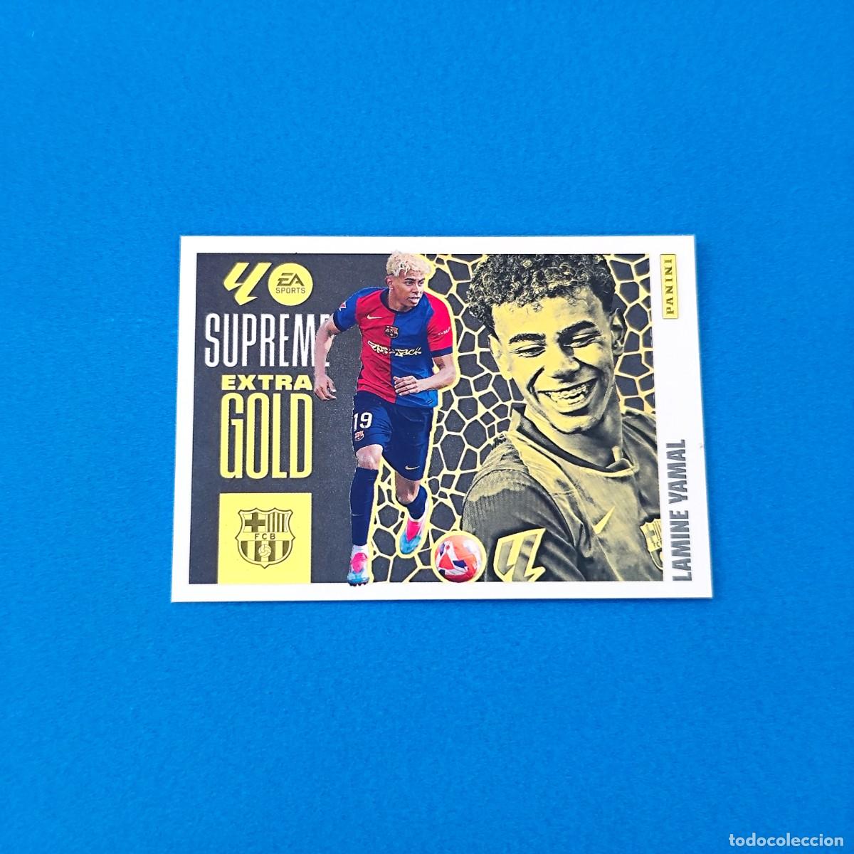 Cromos de f&uacute;tbol: Liga Este 2025 2026 / 25 26 Lamine Yamal Extra Gold Supreme Barcelona